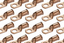 Bare Copper Ring Terminal - 2/0 AWG, 1/2" Hole (50 Pack)
