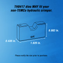 TEMCo TH0417 7-Pair Die Set for the TH0400 Stainless steel Cable Crimper (Works with TH0005 Crimper)