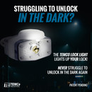 Padlock Light - Lights Your Lock in The Dark - 3 Pack