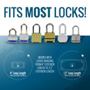 Padlock Light - Lights Your Lock in The Dark - 3 Pack