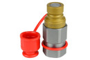 3/4" Female NPT Thread 1/2" Body Male Hydraulic Coupler ISO 16028 Flat Face Quick Connect