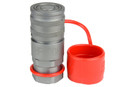 3/4" Female SAE Thread 1/2" Body Female Hydraulic Coupler ISO 16028 Flat Face Quick Connect