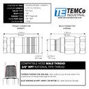 (HF0046 + HF0047) 3/8" Female NPT Thread 3/8" Body Pair Hydraulic Coupler ISO 16028 Flat Face Quick Connect