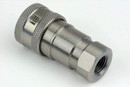 1/4" Female NPT Thread 1/4" Body Female Hydraulic Coupler ISO 7241B Poppet Valve Quick Connect