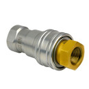 (HF0073 + HF0074) 3/4" Female NPT Thread 3/4" Body Pair Hydraulic Coupler ISO 7241B Poppet Valve Quick Connect