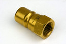3/8" Female NPT Thread 3/8" Body Male Hydraulic Coupler ISO 7241B Poppet Valve Quick Connect