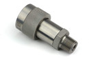 (HF0082 + HF0083) 3/8" NPT Thread 3/8" Body Pair Hydraulic Coupler ISO 14540 Poppet Valve Quick Connect Also
