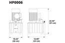 HP0006 - Electric Hydraulic Pump Power Pack Unit 2 Stage Single Acting, 120v