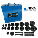 Dimple Die Set Tool Kit 8pcs: 1/2 inch 3/4 inch 1 inch 1-1/4 inch 1-1/2 inch 1-3/4 inch 2 inch 2-1/2 inch