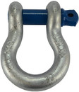 1 1/8" D Ring Bow Shackle Screw Pin Clevis 9.5 Ton