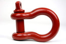 RED _Ó 4 Ton D Ring Shackle (1 Pack) Screw Pin Clevis (Pin Diameter: 0.87)