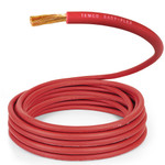 TEMCo 6 Gauge AWG 10 Ft Red Flexible Pure Copper Made in USA Welding Cable Battery Wire - Heavy Duty Solar, Inverter, Car, RV, Truck