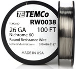 26 AWG 100 ft Nichrome 60 resistance wire.
