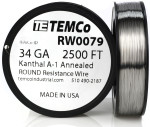 34 AWG 2500 ft Kanthal A-1 round resistance wire.