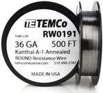 36 AWG 500 ft Kanthal A-1 round resistance wire.