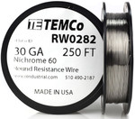 30 AWG 250 ft Nichrome 60 resistance wire.