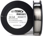 34 AWG 8 oz Nichrome 60 resistance wire.