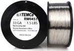 33 AWG 1.5 lb Nichrome 80 resistance wire.
