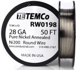 Pure Nickel Wire 28 AWG RW0198 - 50 Ft 0.38288 oz Nickel 200 Ni200 Non-Resistance