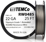 Titanium Wire 22 AWG RW0485 - 25 FT 0.39 oz Surgical Grade 1 Non-Resistance AWG