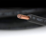 8 AWG Solar Panel Wire SW0093 - 60 ft - UL 4703 Power Cable Black - Made in USA