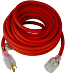 Cold Weather Generator Extension Power Cord  - 40 ft. Red