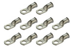 Tin Plated Copper Ring Terminal - 1 AWG, 3/8" Hole (10 Pack)