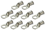 Tin Plated Copper Ring Terminal - 1/0 AWG, 1/2" Hole (10 Pack)
