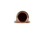 Bare Copper Ring Terminal - 6 AWG, 1/4" Hole (100 Pack)