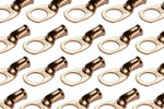 Bare Copper Ring Terminal - 6 AWG, 1/2" Hole (100 Pack)