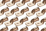 Bare Copper Ring Terminal - 2/0 AWG, 1/4" Hole (100 Pack)