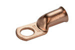 Bare Copper Ring Terminal - 2/0 AWG, 1/2" Hole (5 Pack)