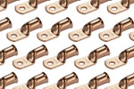 Bare Copper Ring Terminal - 3/0 AWG, 5/16" Hole (50 Pack)