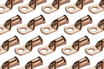 Bare Copper Ring Terminal - 4/0 AWG, 1/2" Hole (25 Pack)