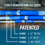 TEMCo TH4002 PVC Conduit Heat Blanket Bender 2-3"