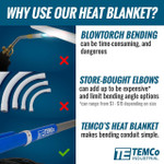 TEMCo TH4003 PVC Conduit Heat Blanket Bender 3 1/2"-4"