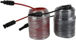 12 AWG Solar Wire Extension 80 Ft Black + 80 Ft Red with Staubli MC4 Connectors - Made in USA