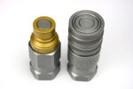 (HF0004 + HF0005) 3/4" Female NPT Thread 1/2" Body Pair Hydraulic Coupler ISO 16028 Flat Face Quick Connect