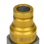 3/8" Female NPT Thread 3/8" Body Male Hydraulic Coupler ISO 16028 Flat Face Quick Connect