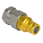 (HF0046 + HF0047) 3/8" Female NPT Thread 3/8" Body Pair Hydraulic Coupler ISO 16028 Flat Face Quick Connect