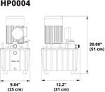 Electric Hydraulic Pump Power Pack Unit 2 Stage Double Acting, 120v