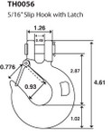 5/16 Inch Chain Slip Safety Latch Hook Clevis Rigging