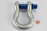 7/8" D Ring Bow Shackle Screw Pin Clevis 6.5 Ton