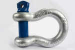 1 1/8" D Ring Bow Shackle Screw Pin Clevis 9.5 Ton