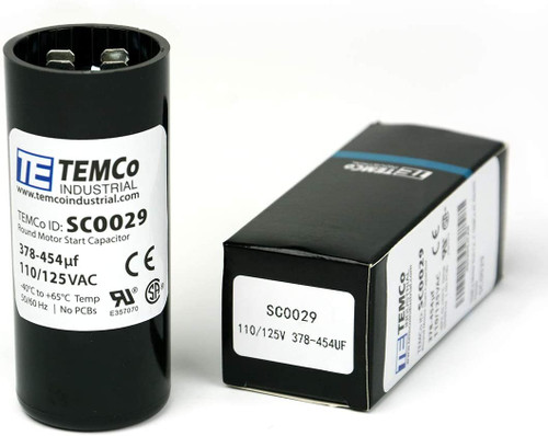 TEMCo 460-552 uF MFD CD60 Start Capacitor 110-125V AC Round | 50