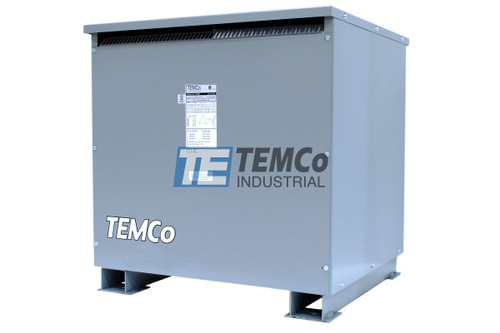 3 Phase - 208 / 240 / 456 / 480 / 504 Delta Primary Volts - 380 Y 220 / 400 Y 230 / 415 Y 240 Secondary Volts - 112.5 kVA - Isolation Transformer - 60 Hz - Aluminum - Nema 3R - TEMCo - TT1007