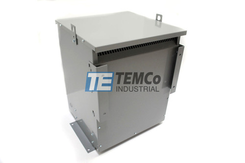 TEMCo T40840 15 kVA, 380 Primary Volts x 120 Secondary Volts, 50/60 Hz, Three Phase, Aluminum