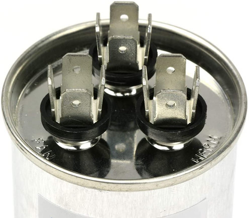 AC Electric Motor Dual Run Capacitor RC0204 - 80/7.5 Uf (mfd) 440 VAC Round HVAC