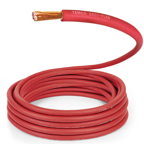 TEMCo 2 Gauge AWG 400 Ft Black Flexible Pure Copper Made in USA