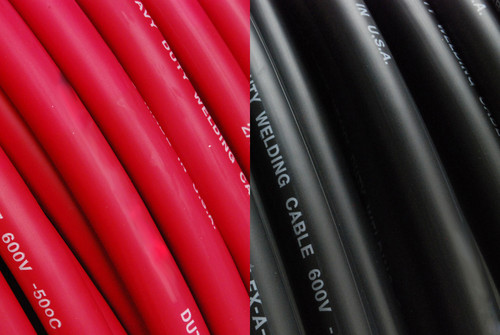 TEMCo WC0201 Welding Cable - 6 AWG 30 ft. (15 ft. Red 15 ft. Black)
